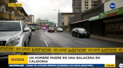 Calidonia古巴大道的枪击事件导致一名保安被流弹射中死亡