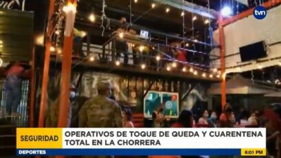 当局发现Chorrera有餐馆和商铺在宵禁时间内营业