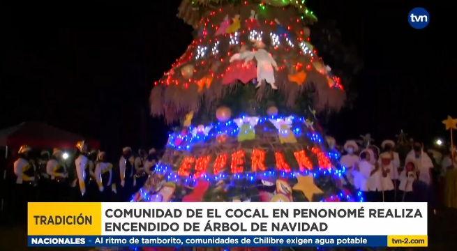 Penonomé的Cocal社区举行传统圣诞亮灯仪式 节日气氛洋溢