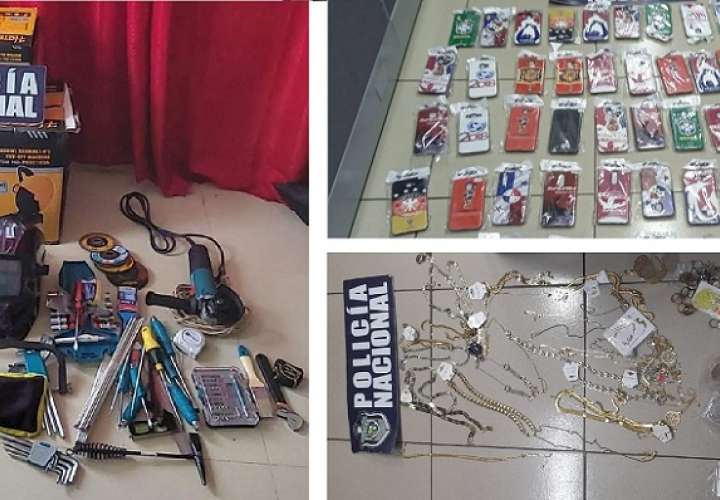 当局追回在Chorrera营业场所被盗窃的商品