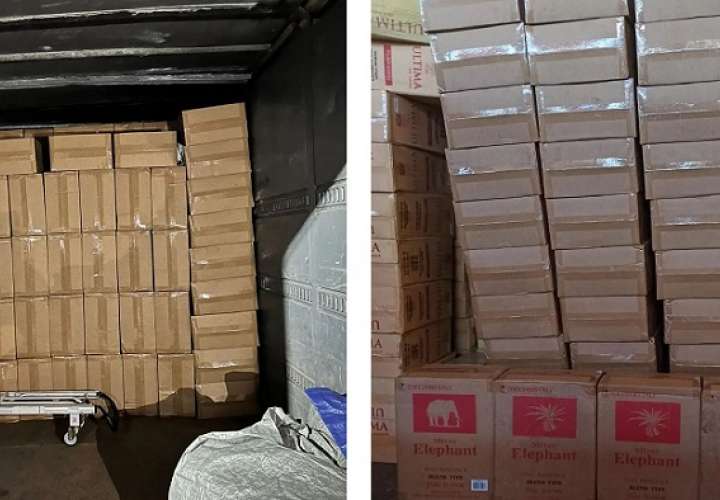奇里基省海关总署查获584箱涉嫌走私香烟