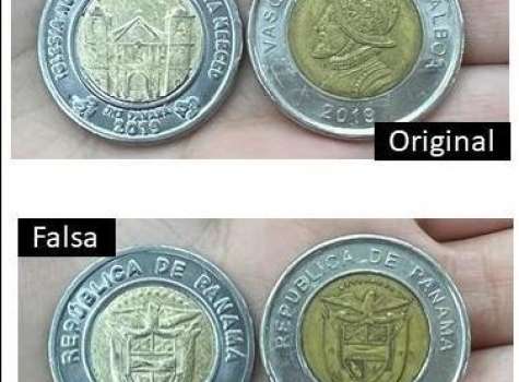 图：奇省商家提醒巴拿马一元假币流通