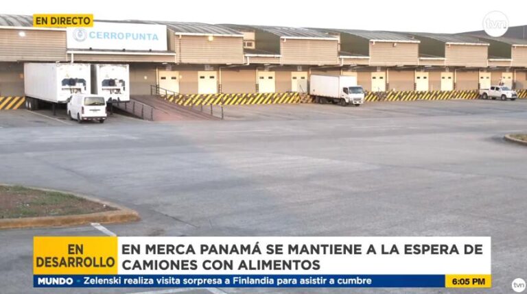 Cerro Punta区被封  60辆农产品卡车滞留路上
