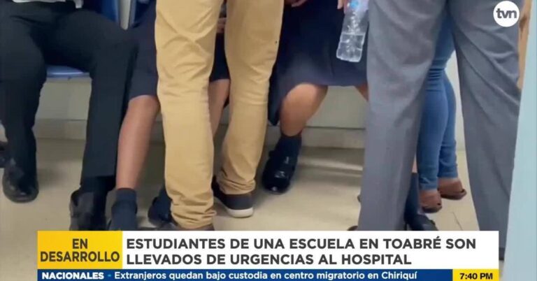 Coclé 12名学生因健康问题被紧急送往Aquilino Tejeira医院.