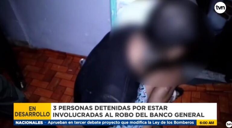 Parque Lefevre银行抢劫事件中三人被捕.