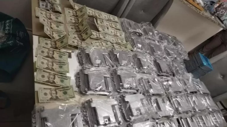 专门盗窃汽车电脑的犯罪团伙被捕.