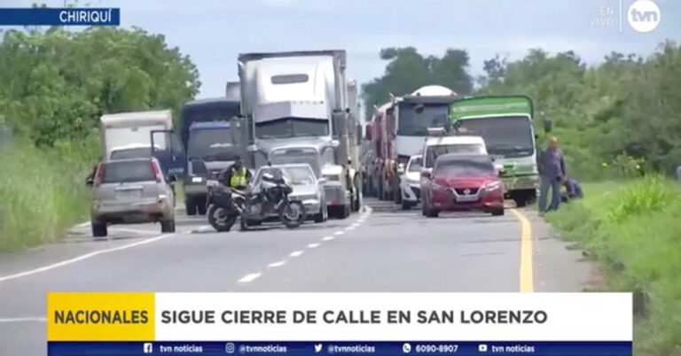 奇省San Lorenzo抗议者宣布无限期封锁街道.