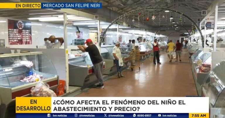 San Felipe Neri市场上的部分肉类轻微短缺.
