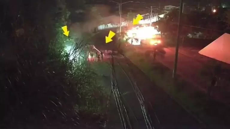 Brisas del Golf发生撞击电线杆引起爆炸
