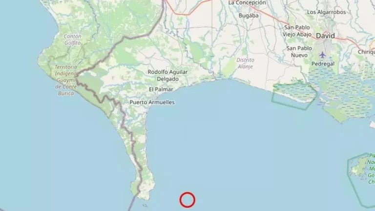 Puerto Armuelles南部发生5.6级地震