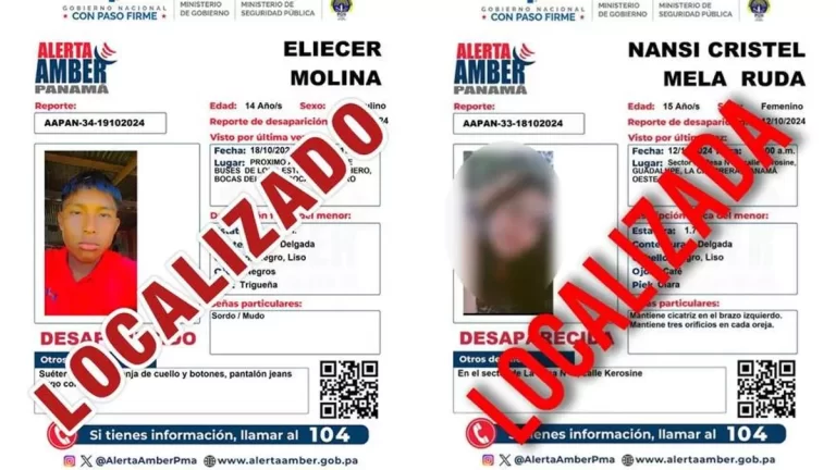 Amber警报：失踪的青少年Nansi Mela和Eliécer Molina已被找到