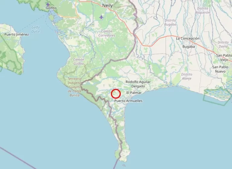 地球科学研究所报告：Puerto Armuelles发生4.3级地震
